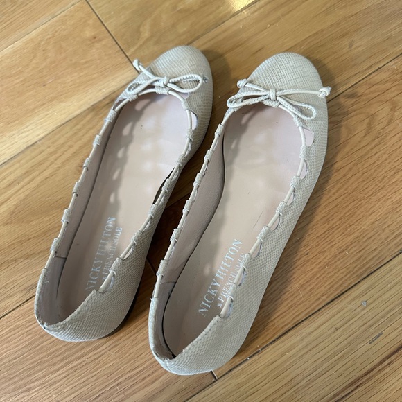 Nicky Hilton x French Sole Nude Ballet Flats - Picture 2 of 6